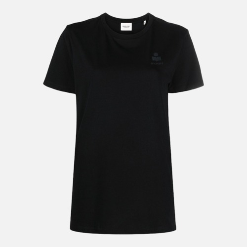 (여성)이자벨마랑 에비 로고 블랙 티셔츠 TS0070FA A1N98E 01BK