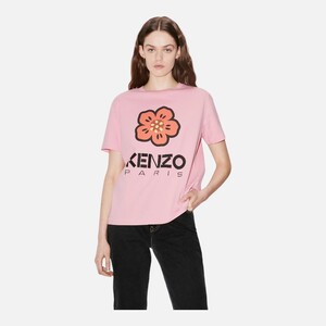 (여성) 겐조 보크 플라워 핑크 티셔츠 FD52TS0394SO 34