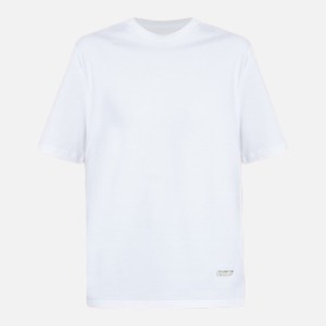 (여성) 질샌더 23SS 로고 장식 화이트 티셔츠 J02GC0109 J20073 102